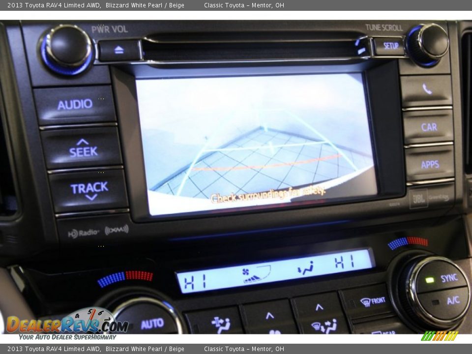 2013 Toyota RAV4 Limited AWD Blizzard White Pearl / Beige Photo #14