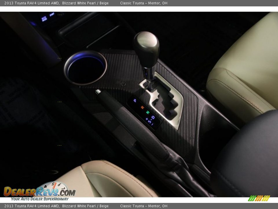 2013 Toyota RAV4 Limited AWD Blizzard White Pearl / Beige Photo #16