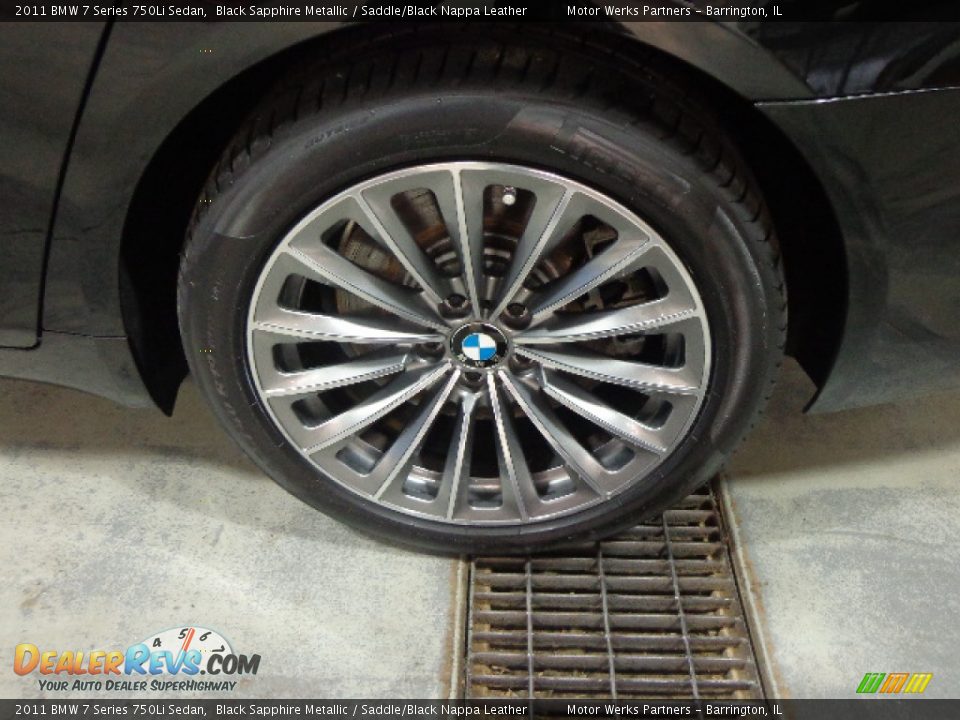 2011 BMW 7 Series 750Li Sedan Black Sapphire Metallic / Saddle/Black Nappa Leather Photo #13