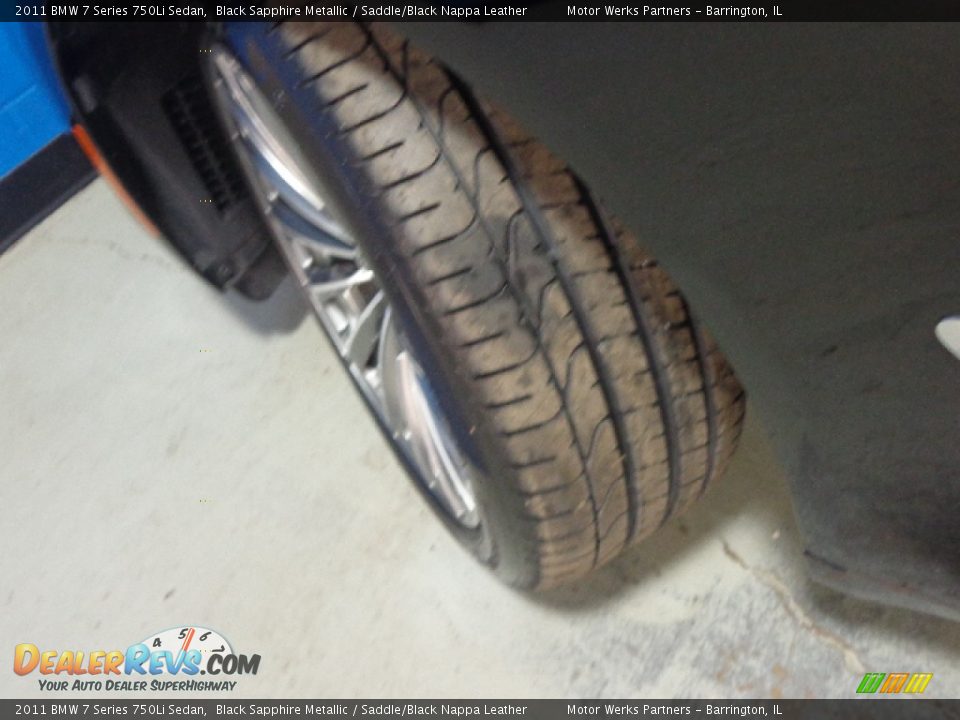 2011 BMW 7 Series 750Li Sedan Black Sapphire Metallic / Saddle/Black Nappa Leather Photo #15