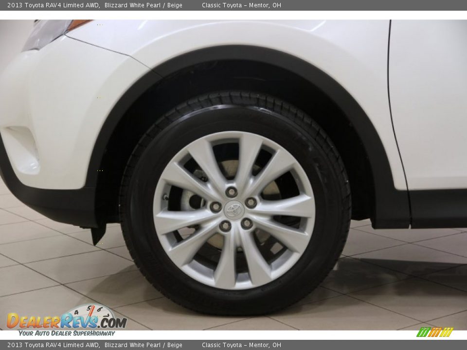 2013 Toyota RAV4 Limited AWD Blizzard White Pearl / Beige Photo #23