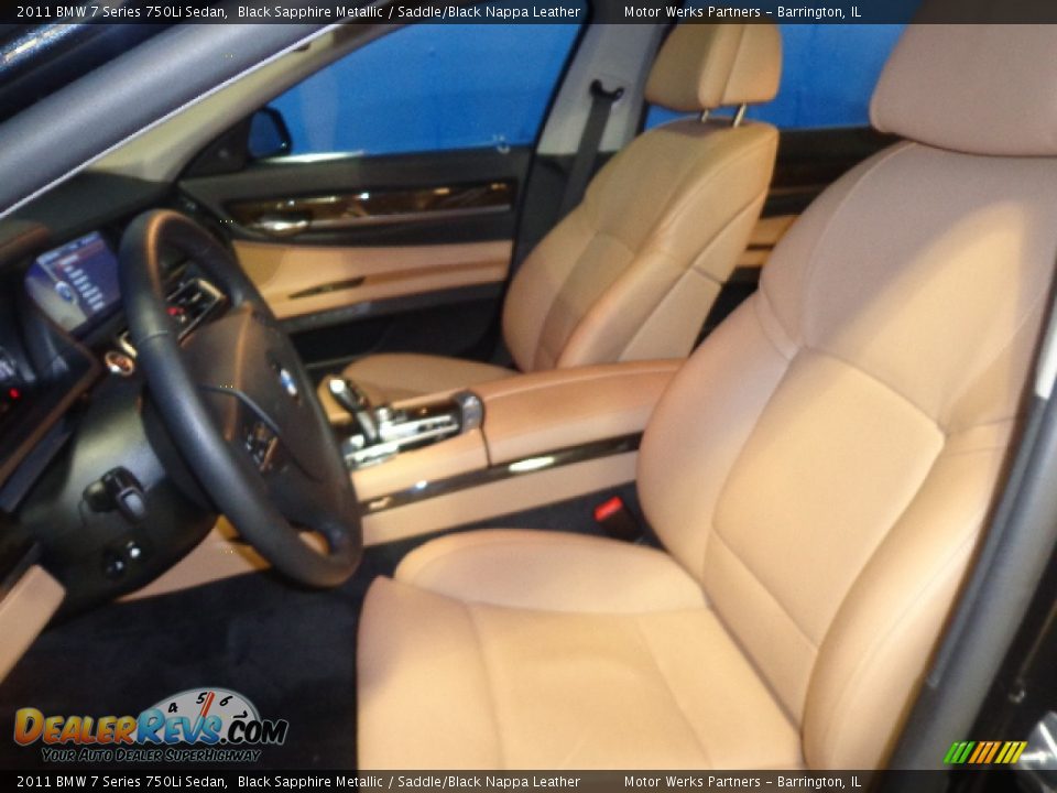 2011 BMW 7 Series 750Li Sedan Black Sapphire Metallic / Saddle/Black Nappa Leather Photo #19