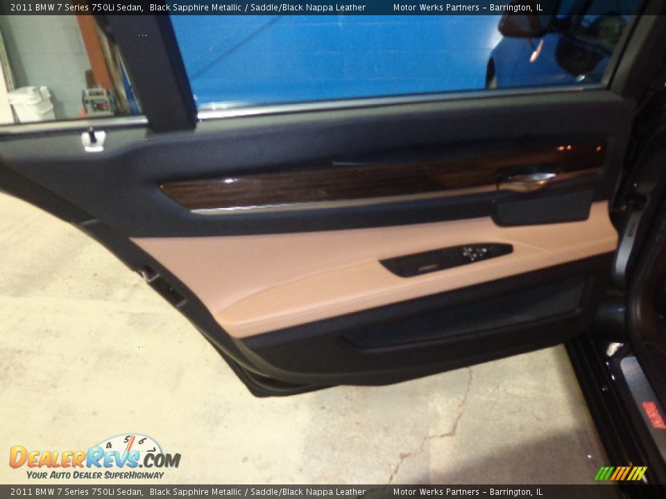 2011 BMW 7 Series 750Li Sedan Black Sapphire Metallic / Saddle/Black Nappa Leather Photo #22