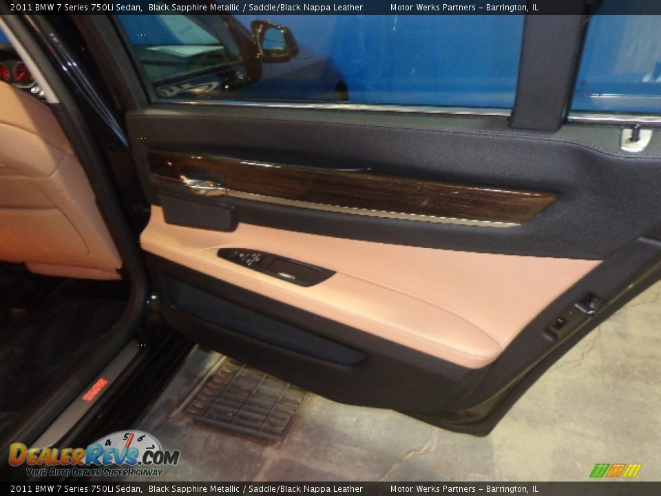 2011 BMW 7 Series 750Li Sedan Black Sapphire Metallic / Saddle/Black Nappa Leather Photo #26