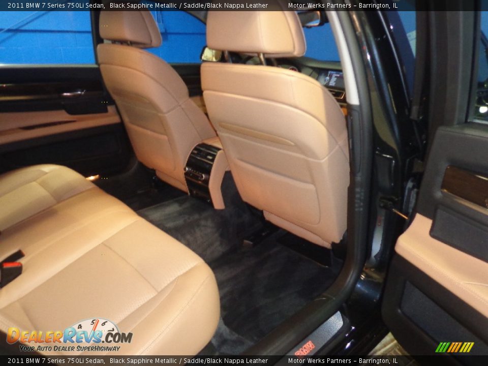 2011 BMW 7 Series 750Li Sedan Black Sapphire Metallic / Saddle/Black Nappa Leather Photo #27