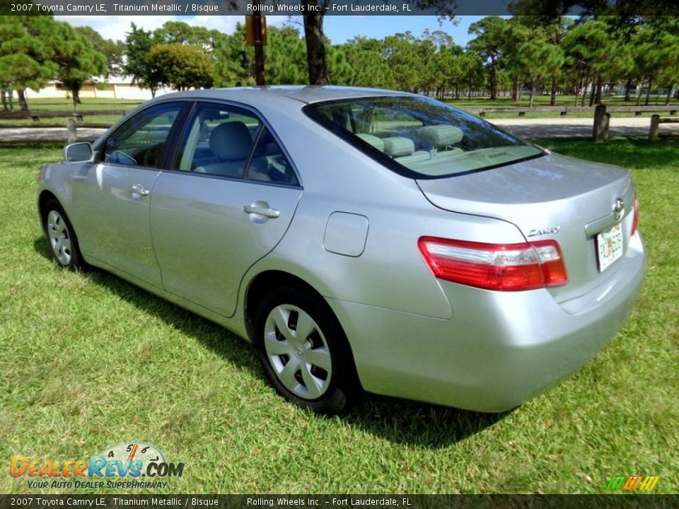 2007 Toyota Camry LE Titanium Metallic / Bisque Photo #4