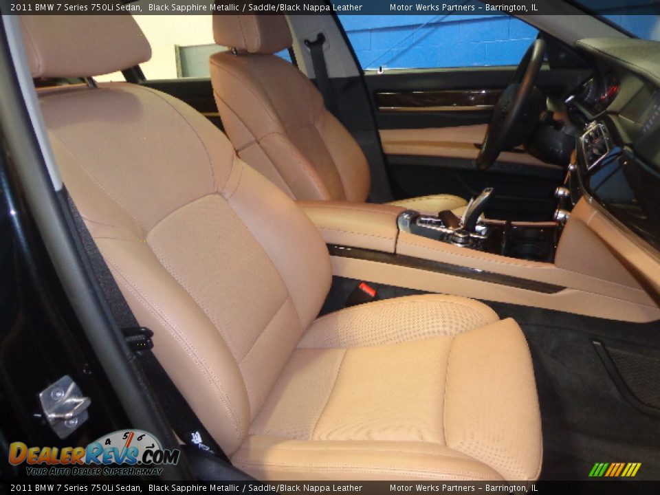 2011 BMW 7 Series 750Li Sedan Black Sapphire Metallic / Saddle/Black Nappa Leather Photo #30