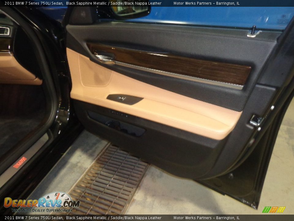 2011 BMW 7 Series 750Li Sedan Black Sapphire Metallic / Saddle/Black Nappa Leather Photo #31