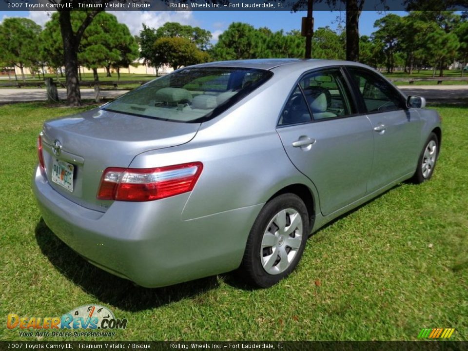 2007 Toyota Camry LE Titanium Metallic / Bisque Photo #8