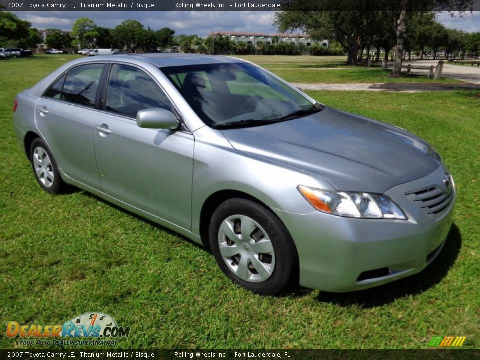 2007 Toyota Camry LE Titanium Metallic / Bisque Photo #12