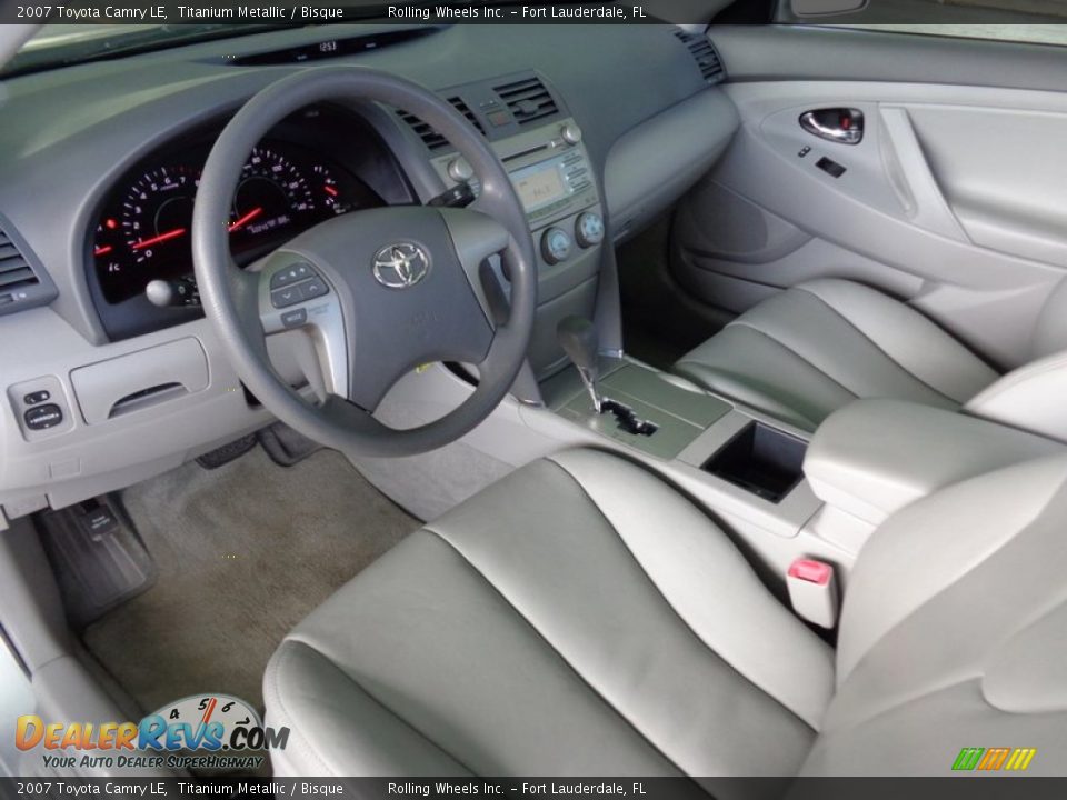 2007 Toyota Camry LE Titanium Metallic / Bisque Photo #13