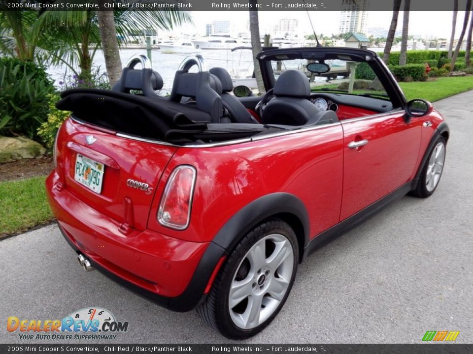 2006 Mini Cooper S Convertible Chili Red / Black/Panther Black Photo #1