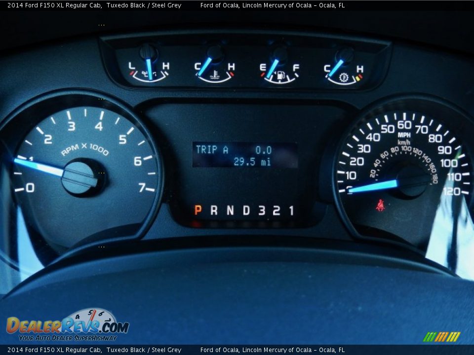 2014 Ford F150 XL Regular Cab Tuxedo Black / Steel Grey Photo #8