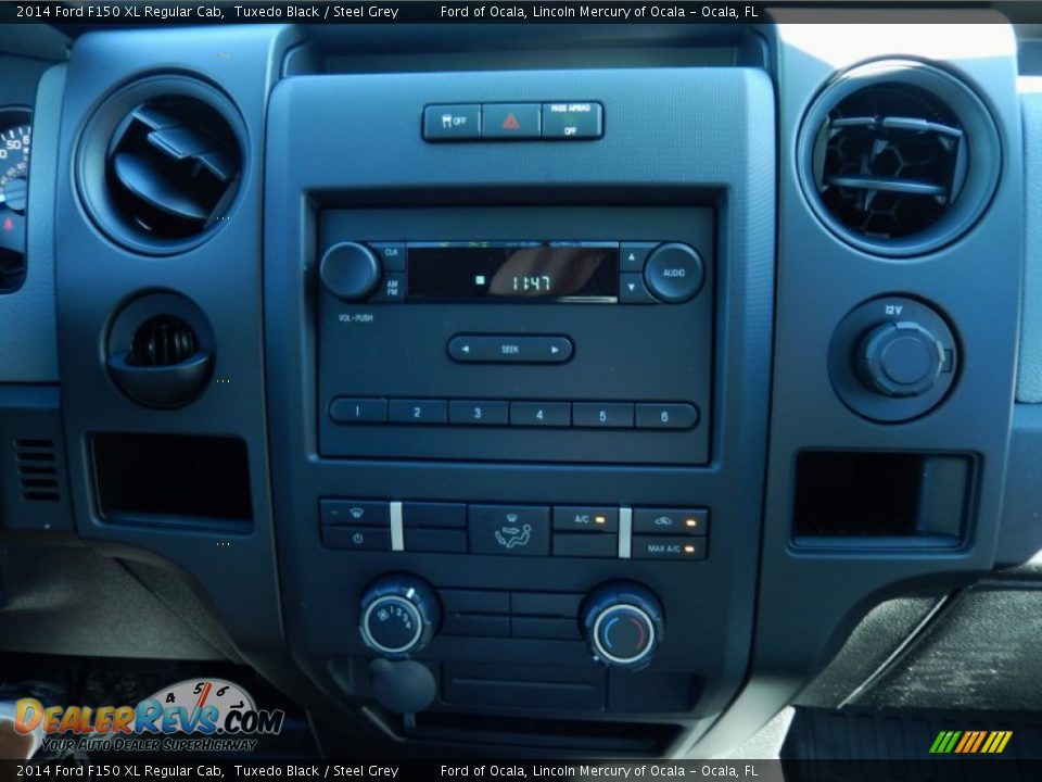 2014 Ford F150 XL Regular Cab Tuxedo Black / Steel Grey Photo #9