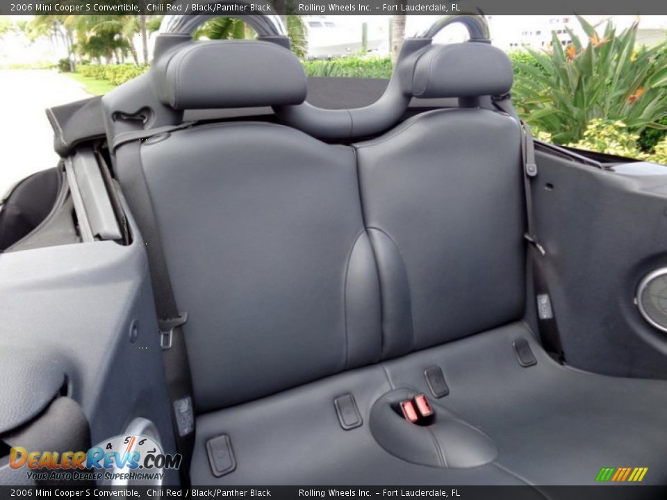 2006 Mini Cooper S Convertible Chili Red / Black/Panther Black Photo #9