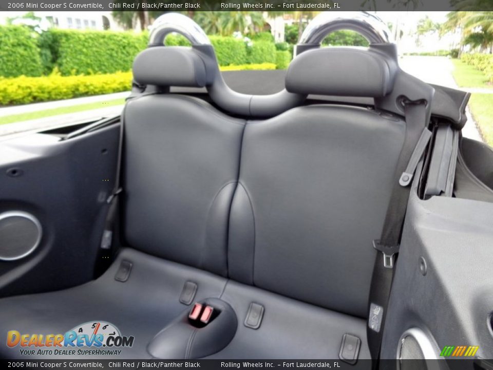 2006 Mini Cooper S Convertible Chili Red / Black/Panther Black Photo #16
