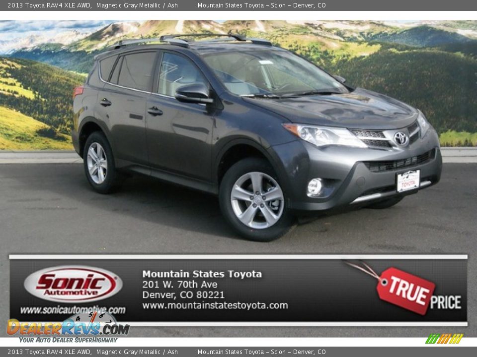 2013 Toyota RAV4 XLE AWD Magnetic Gray Metallic / Ash Photo #1