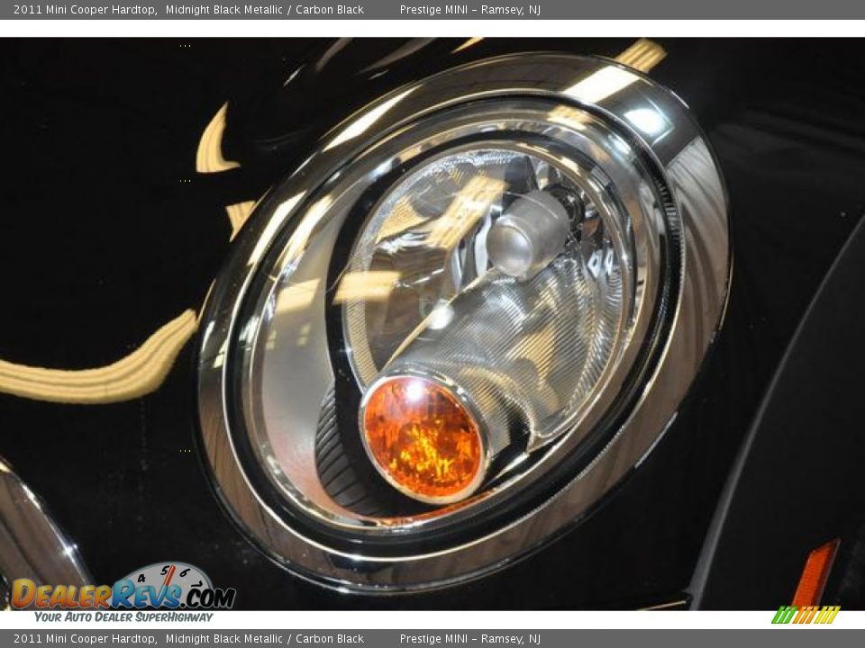 2011 Mini Cooper Hardtop Midnight Black Metallic / Carbon Black Photo #2