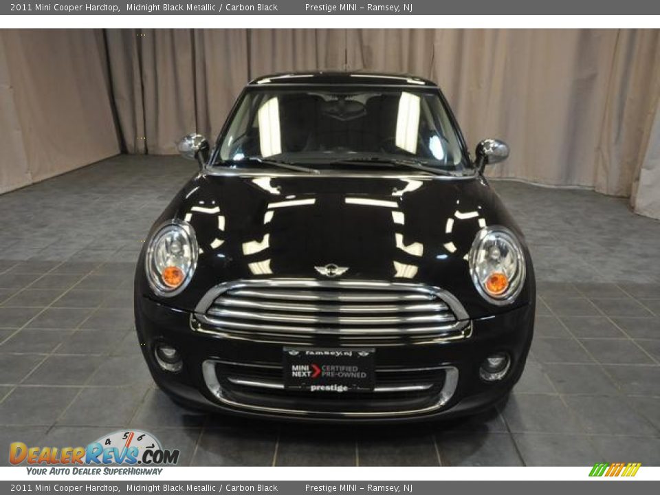 2011 Mini Cooper Hardtop Midnight Black Metallic / Carbon Black Photo #3
