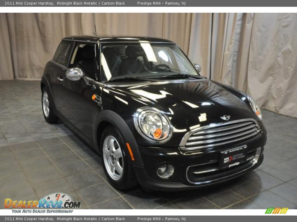 2011 Mini Cooper Hardtop Midnight Black Metallic / Carbon Black Photo #4