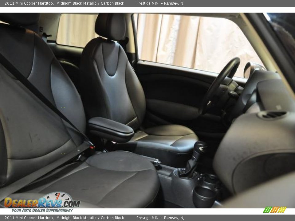 2011 Mini Cooper Hardtop Midnight Black Metallic / Carbon Black Photo #6