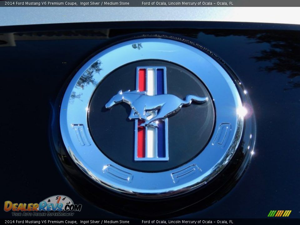 2014 Ford Mustang V6 Premium Coupe Ingot Silver / Medium Stone Photo #4