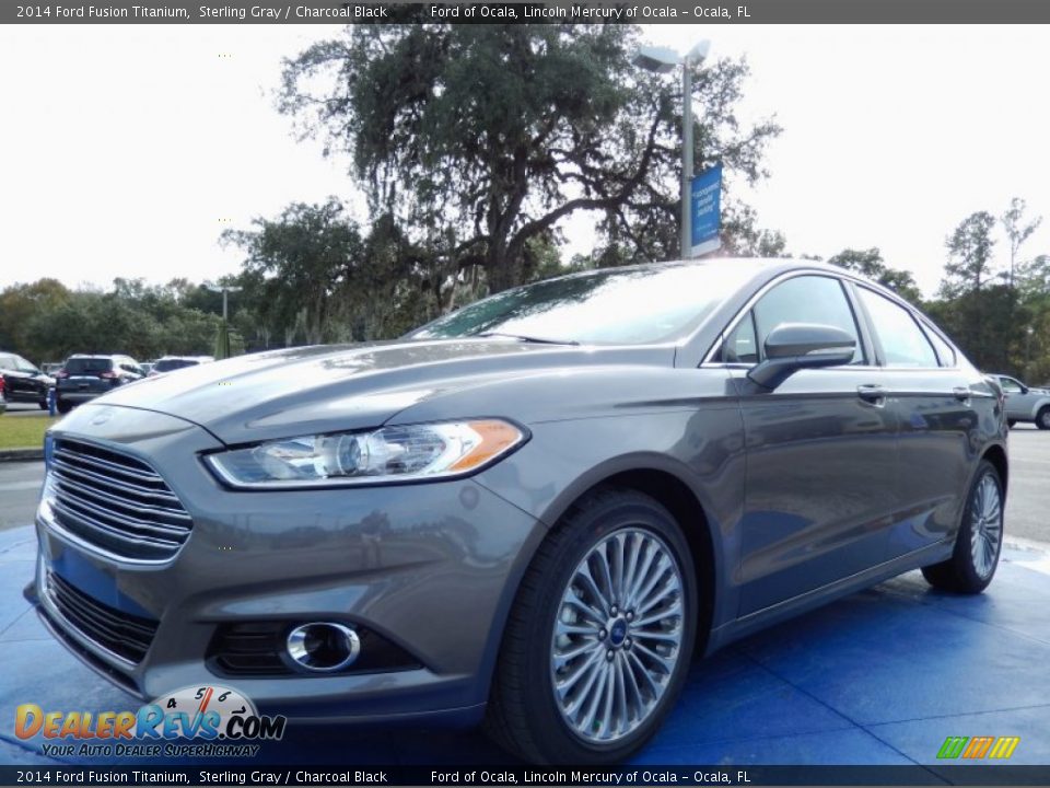 2014 Ford Fusion Titanium Sterling Gray / Charcoal Black Photo #1