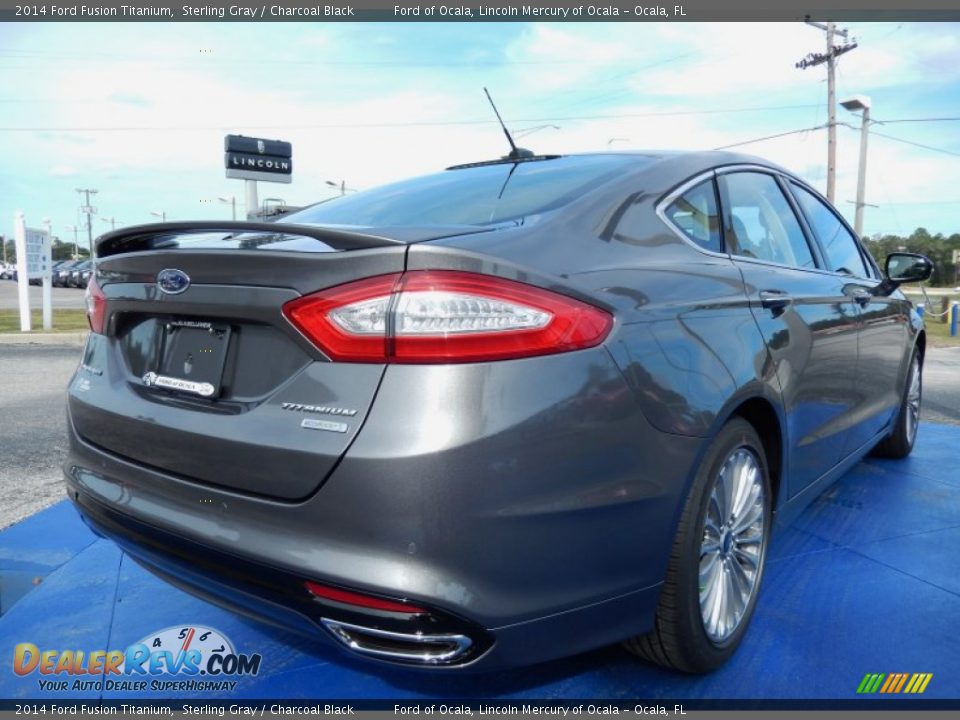 2014 Ford Fusion Titanium Sterling Gray / Charcoal Black Photo #3