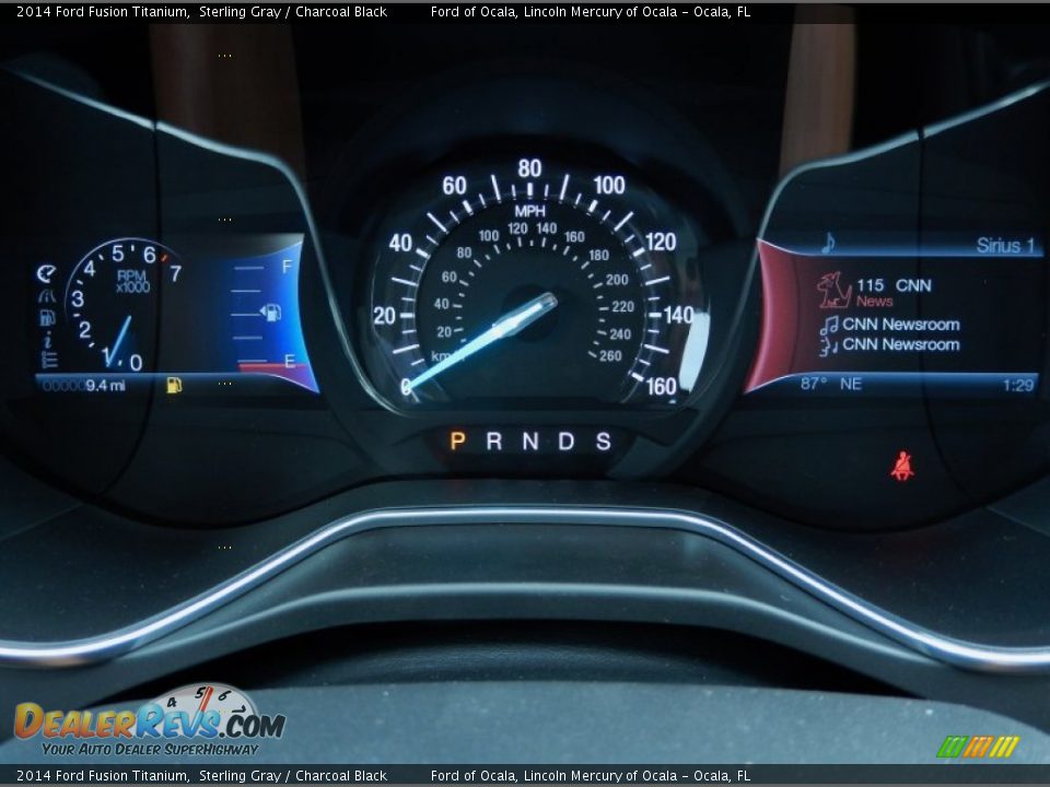 2014 Ford Fusion Titanium Sterling Gray / Charcoal Black Photo #9