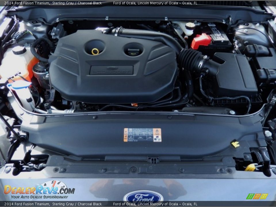 2014 Ford Fusion Titanium Sterling Gray / Charcoal Black Photo #11