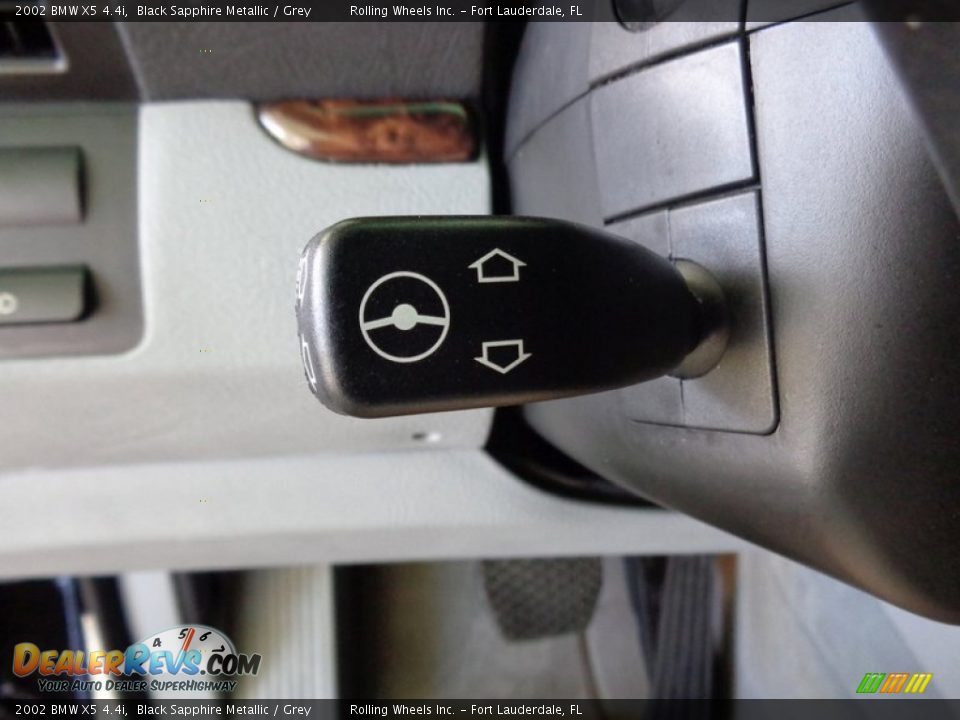 2002 BMW X5 4.4i Black Sapphire Metallic / Grey Photo #17
