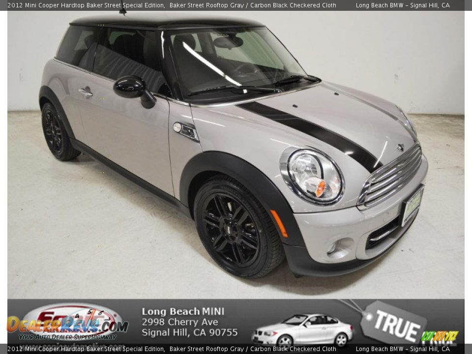 2012 Mini Cooper Hardtop Baker Street Special Edition Baker Street Rooftop Gray / Carbon Black Checkered Cloth Photo #1