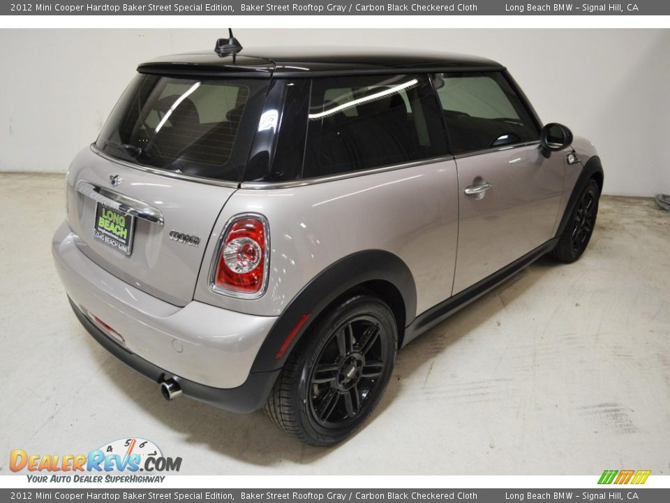 2012 Mini Cooper Hardtop Baker Street Special Edition Baker Street Rooftop Gray / Carbon Black Checkered Cloth Photo #5