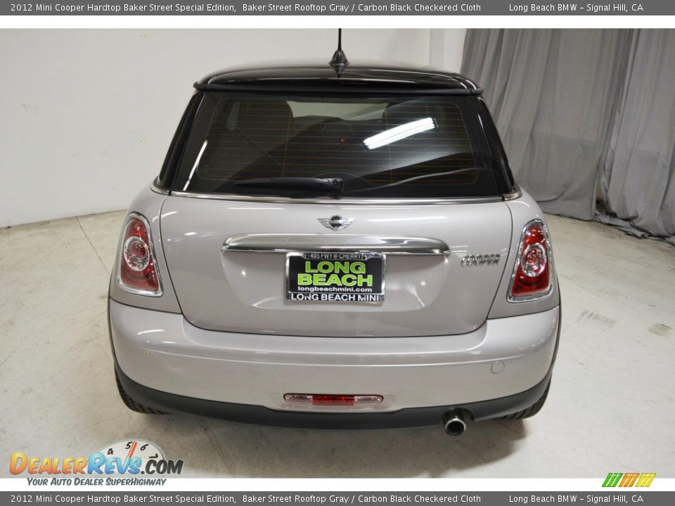 2012 Mini Cooper Hardtop Baker Street Special Edition Baker Street Rooftop Gray / Carbon Black Checkered Cloth Photo #6