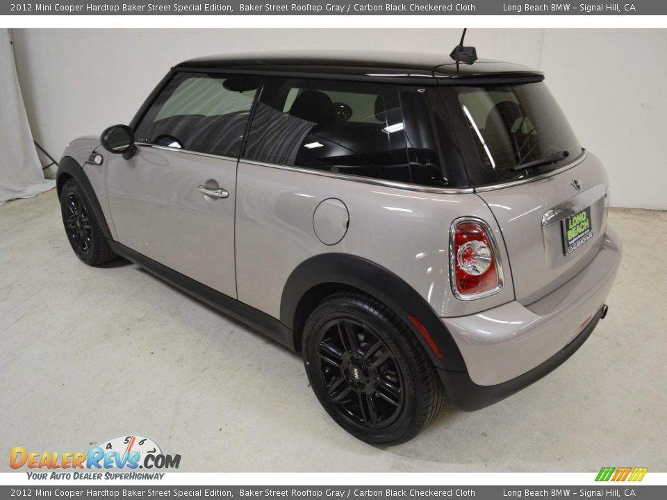 2012 Mini Cooper Hardtop Baker Street Special Edition Baker Street Rooftop Gray / Carbon Black Checkered Cloth Photo #7