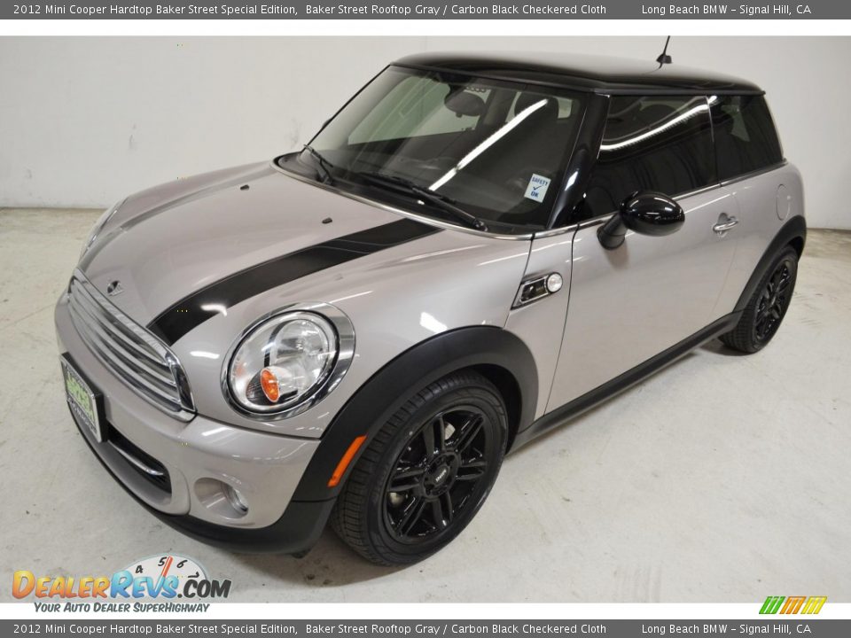 2012 Mini Cooper Hardtop Baker Street Special Edition Baker Street Rooftop Gray / Carbon Black Checkered Cloth Photo #8
