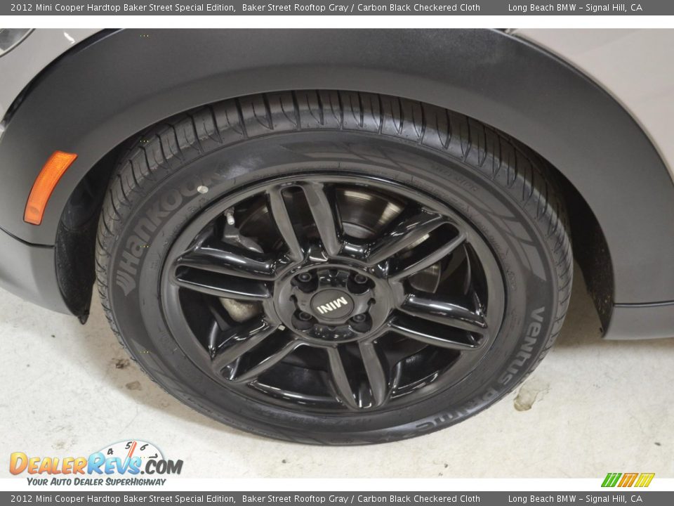 2012 Mini Cooper Hardtop Baker Street Special Edition Baker Street Rooftop Gray / Carbon Black Checkered Cloth Photo #10