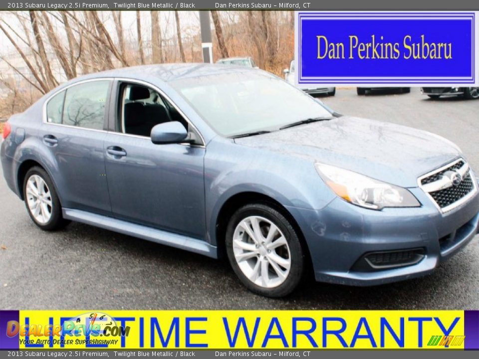 2013 Subaru Legacy 2.5i Premium Twilight Blue Metallic / Black Photo #1