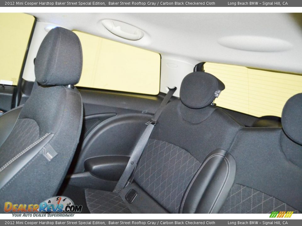 2012 Mini Cooper Hardtop Baker Street Special Edition Baker Street Rooftop Gray / Carbon Black Checkered Cloth Photo #18
