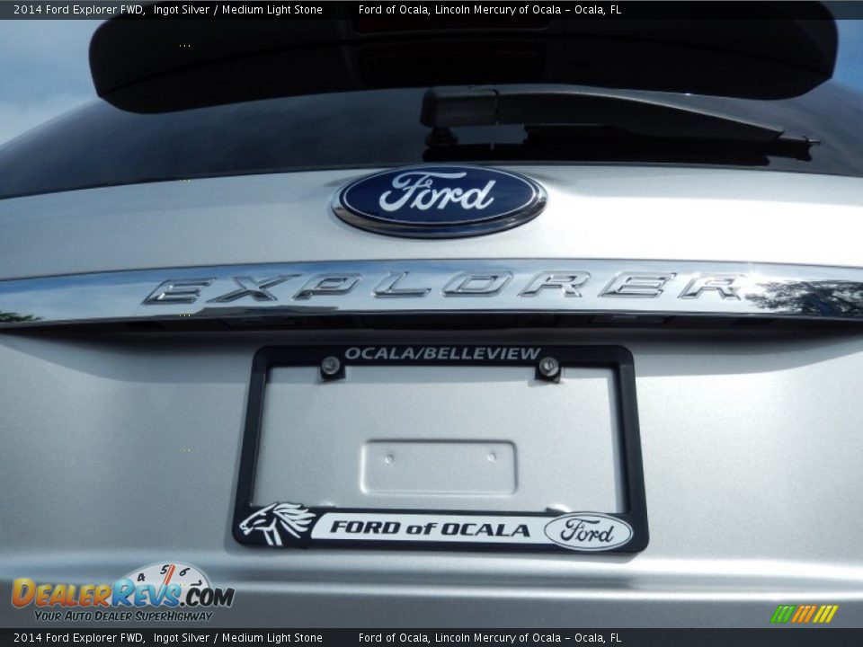 2014 Ford Explorer FWD Ingot Silver / Medium Light Stone Photo #4