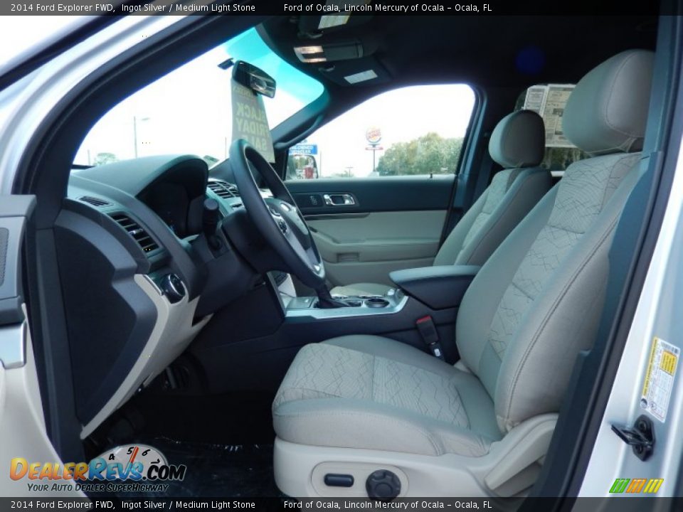 2014 Ford Explorer FWD Ingot Silver / Medium Light Stone Photo #6