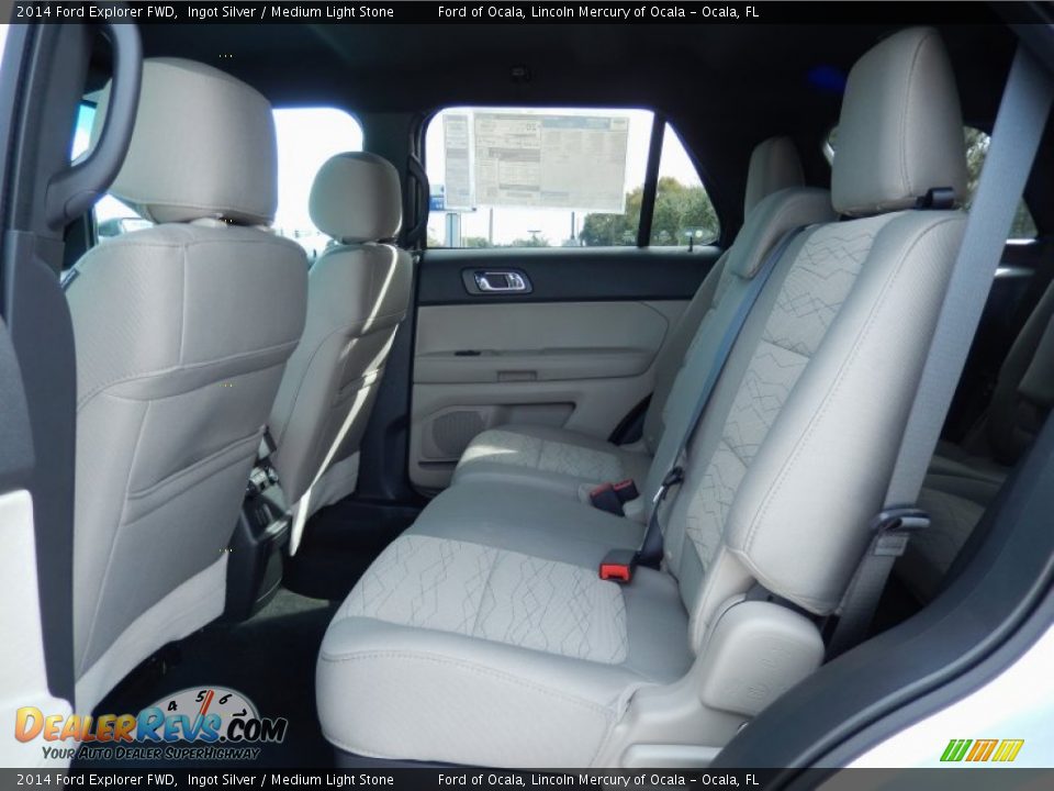 2014 Ford Explorer FWD Ingot Silver / Medium Light Stone Photo #7