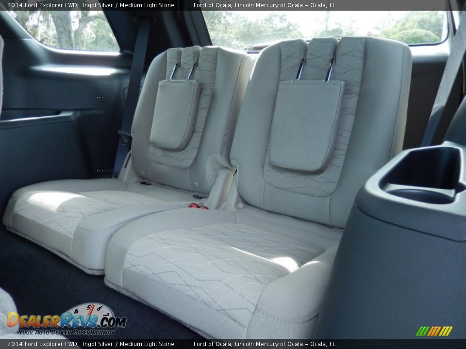 2014 Ford Explorer FWD Ingot Silver / Medium Light Stone Photo #8