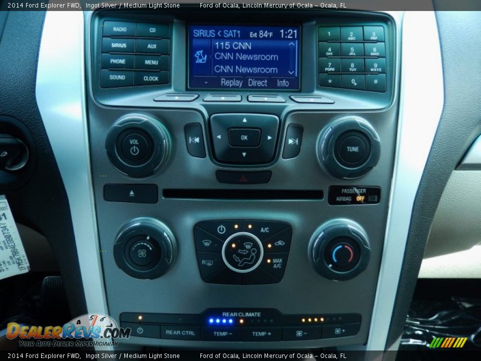 2014 Ford Explorer FWD Ingot Silver / Medium Light Stone Photo #11
