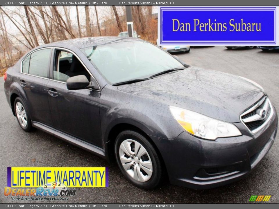 2011 Subaru Legacy 2.5i Graphite Gray Metallic / Off-Black Photo #1