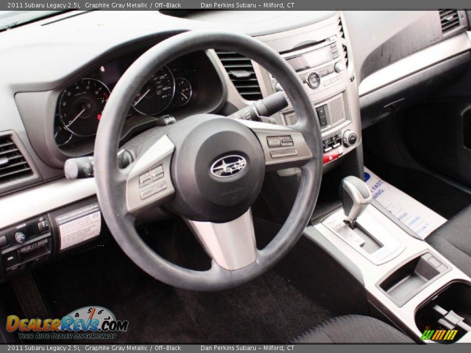 2011 Subaru Legacy 2.5i Graphite Gray Metallic / Off-Black Photo #5