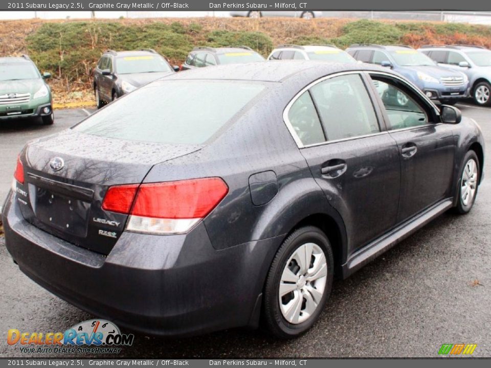 2011 Subaru Legacy 2.5i Graphite Gray Metallic / Off-Black Photo #6