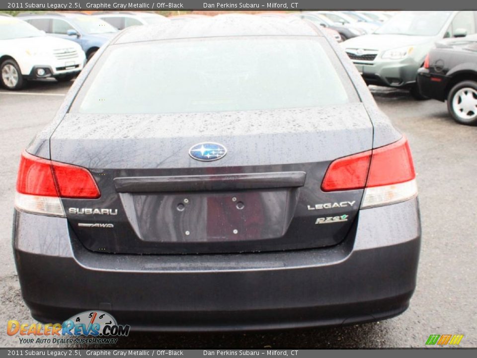 2011 Subaru Legacy 2.5i Graphite Gray Metallic / Off-Black Photo #7