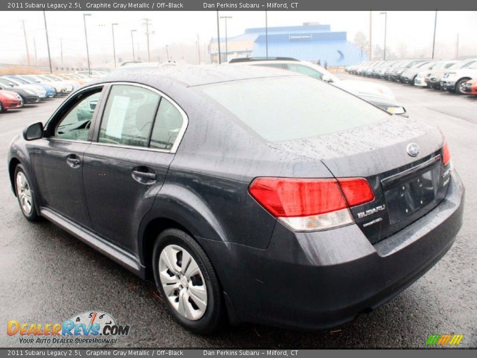 2011 Subaru Legacy 2.5i Graphite Gray Metallic / Off-Black Photo #8