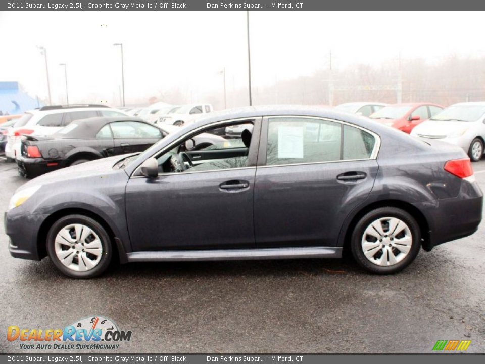 2011 Subaru Legacy 2.5i Graphite Gray Metallic / Off-Black Photo #10